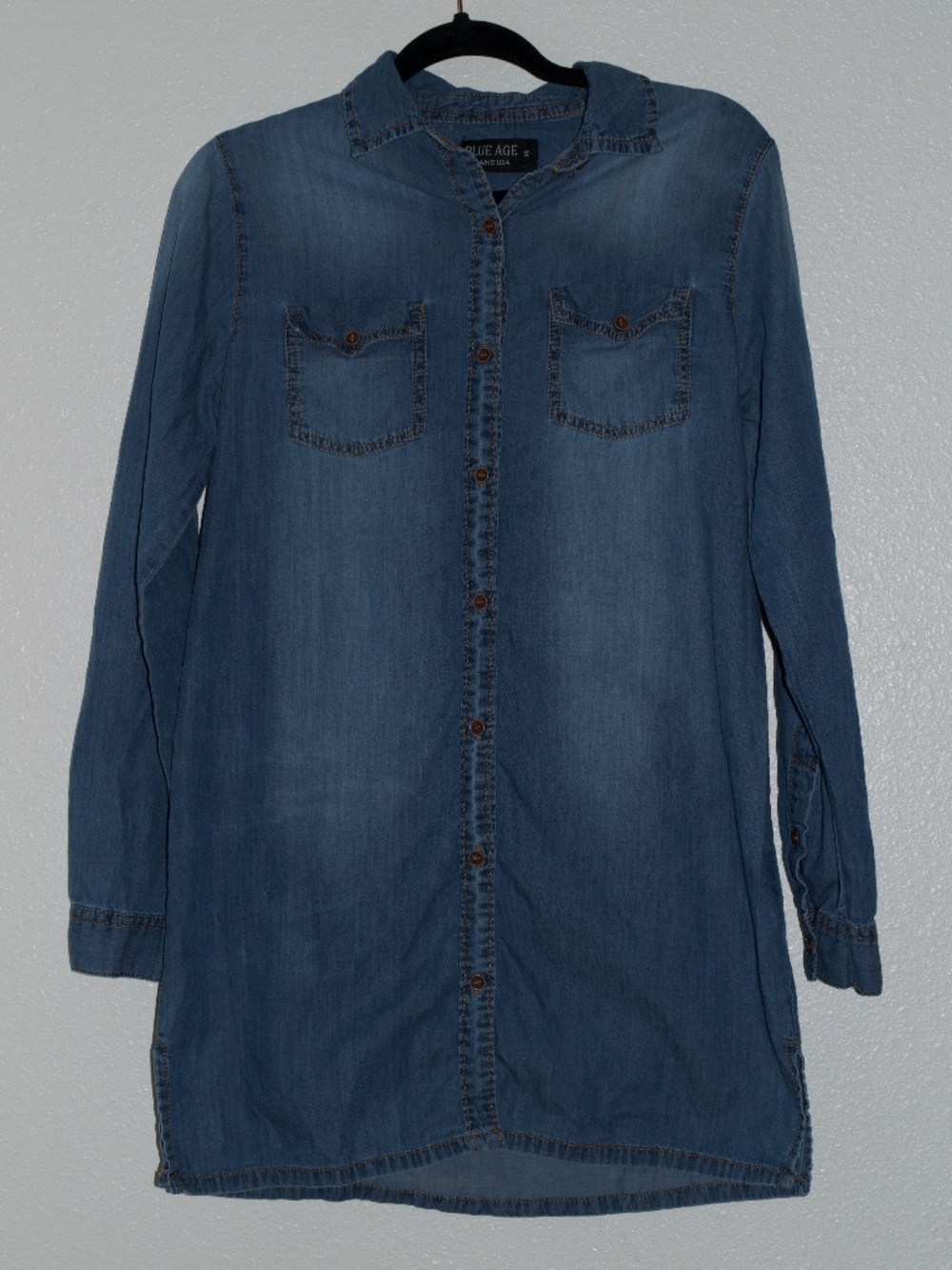 Blue Age Jeans USA 100% Cotton Women's Button Down Top